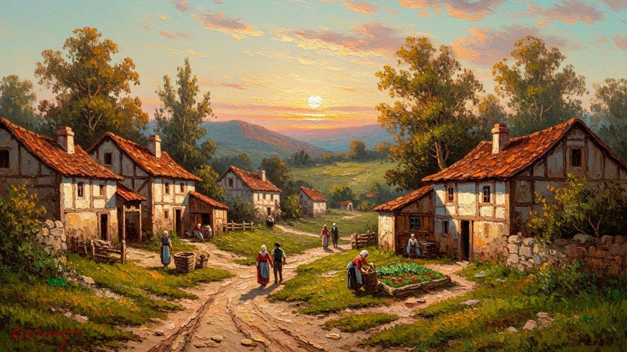 Turn Your TV Into Art I Soft Horizon Rural Painting I 2 Hours I 4K