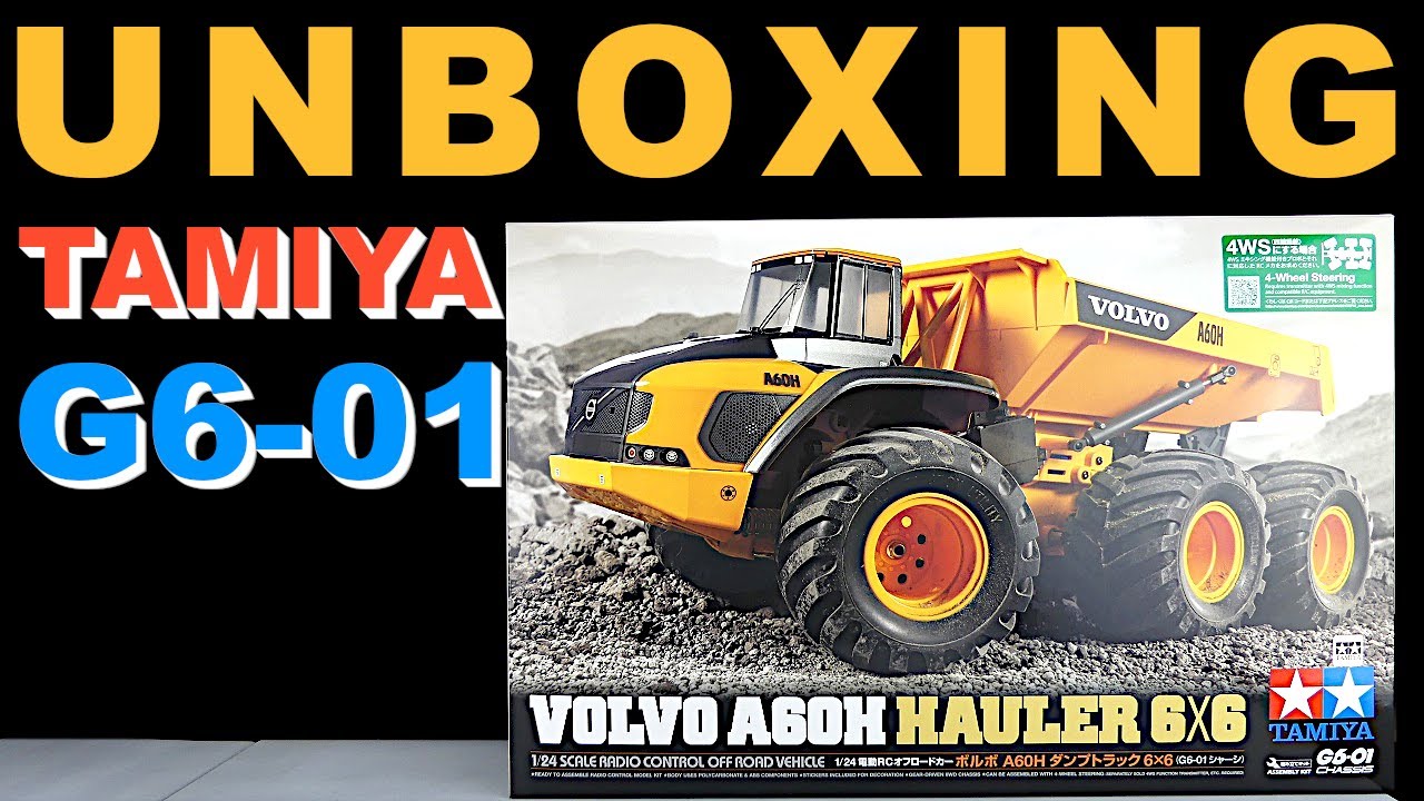 TAMIYA G6-01 VOLVO A60H Hauler 6x6 UNBOXING DEUTSCH