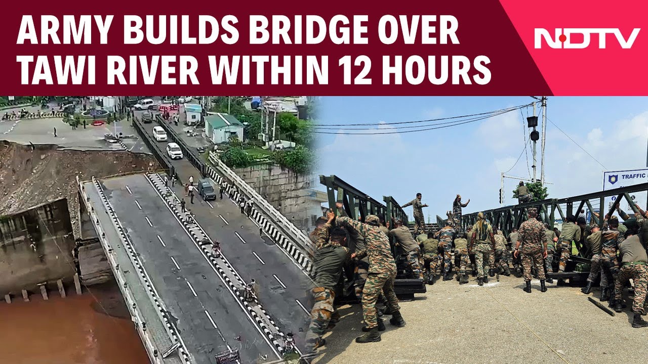 Jammu Cloudburst | Indian Army Restores Bailey Bridge Over Tawi River Within 12 Hours