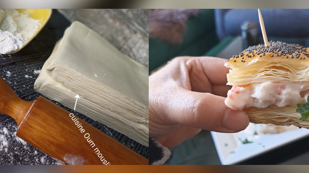 العجين المورق لي عمرك تستغني عليه مع مملحات سهله بحشوه توجد فوقت وجيز