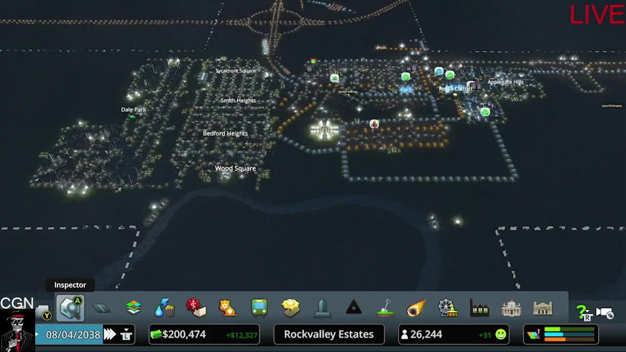 CGN is back live and we are Vibing today building mega cities  #CGN #DaCave75