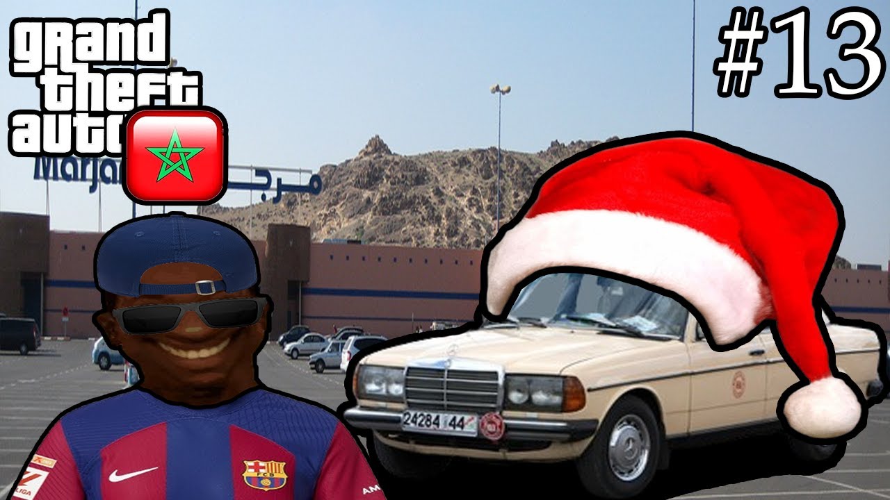 GTA SA MAROC#13🤣🤣خدمنا فالطاكسي وسط أجواء الكريسميس🎁 فمراكش نصبنا على توريست