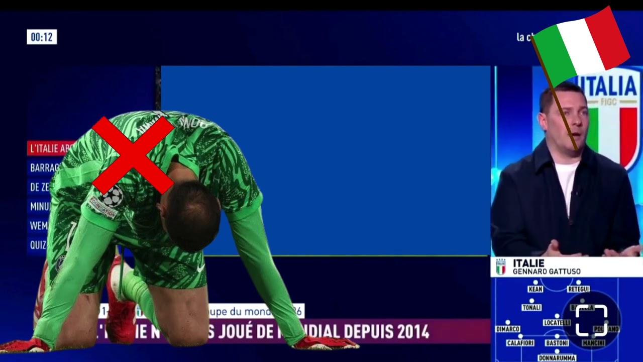 ITALIE ELIMINEE POUR LA PROCHAINE COUPE DU MONDE / L'EQUIPE DU SOIR