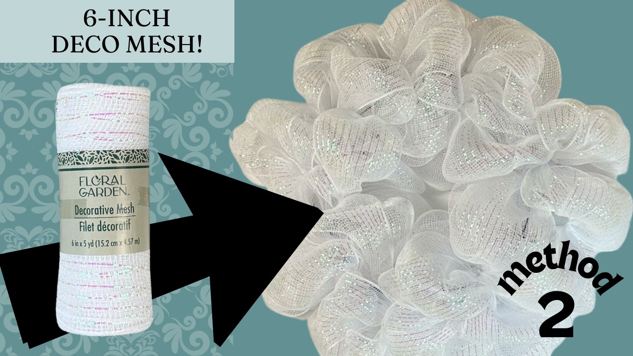 POUF METHOD DIY! HOW TO MAKE A DECO MESH WREATH WITH DOLLAR TREE DECO MESH