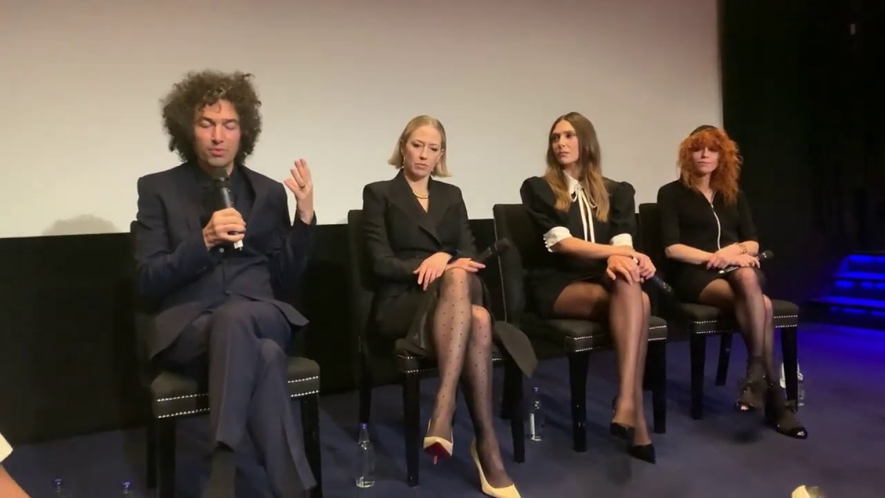 elizabeth olsen carrie coon and natasha lyonne black nylons