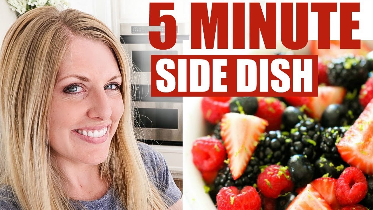 How to Make Fresh Berry Fruit Salad - The PERFECT End of Summer Side Dish - 5 Minute Side Dish