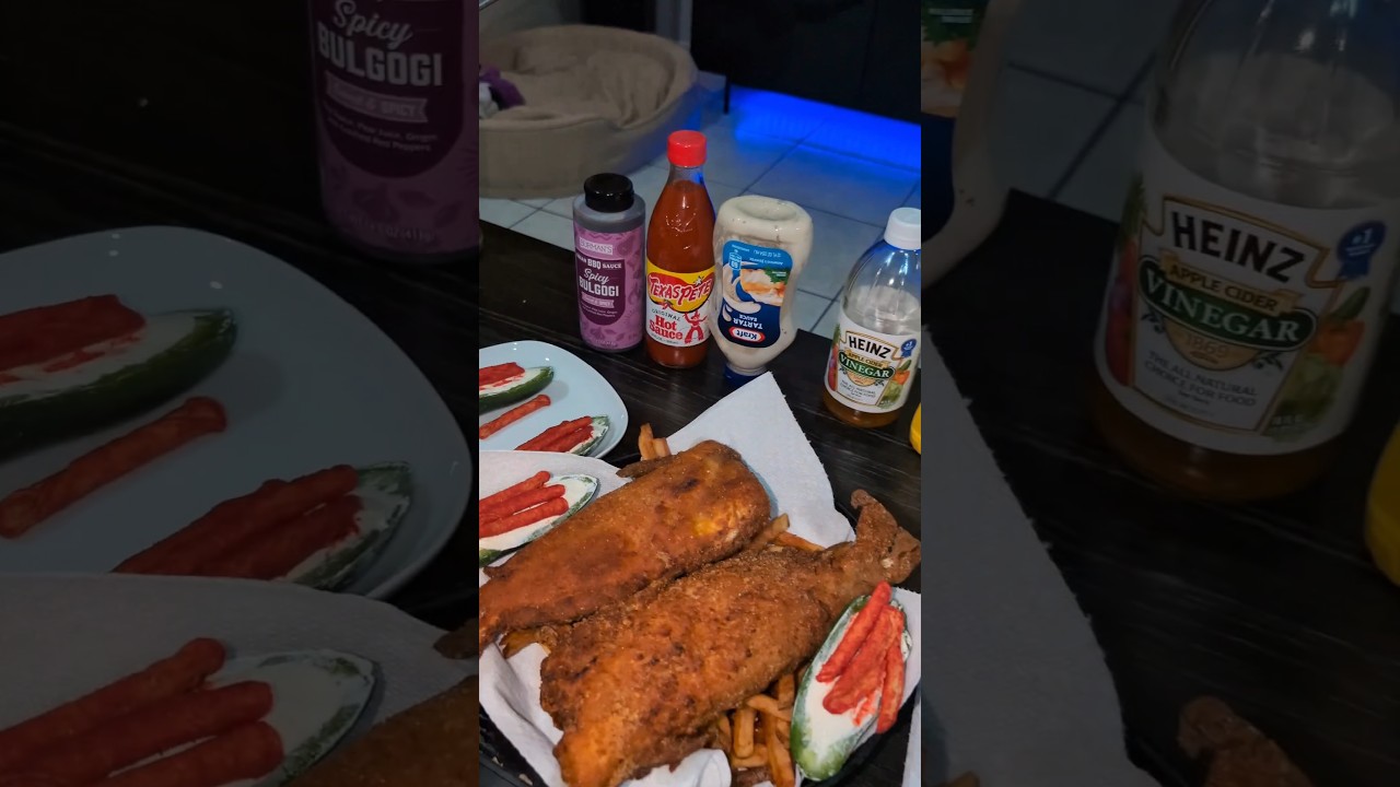 Mustard deep fried fish & chips 
