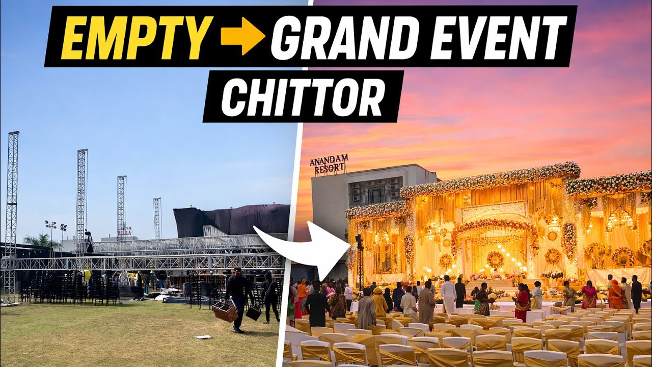 Chittor Event Day Vlog | Full Setup, Resort & Show Day Vibes