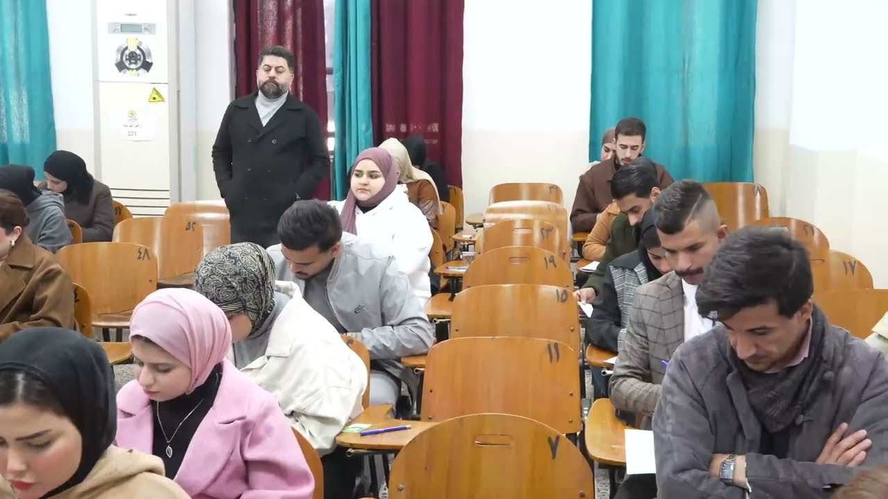 جانب من الية سير الامتحانية في كلية القانون والعلوم السياسية