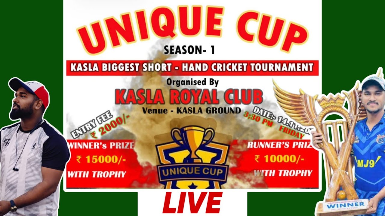 UNIQUE CUP 2025 🏆 (Season 1: Shorthand Cricket) LIVE LINK-1