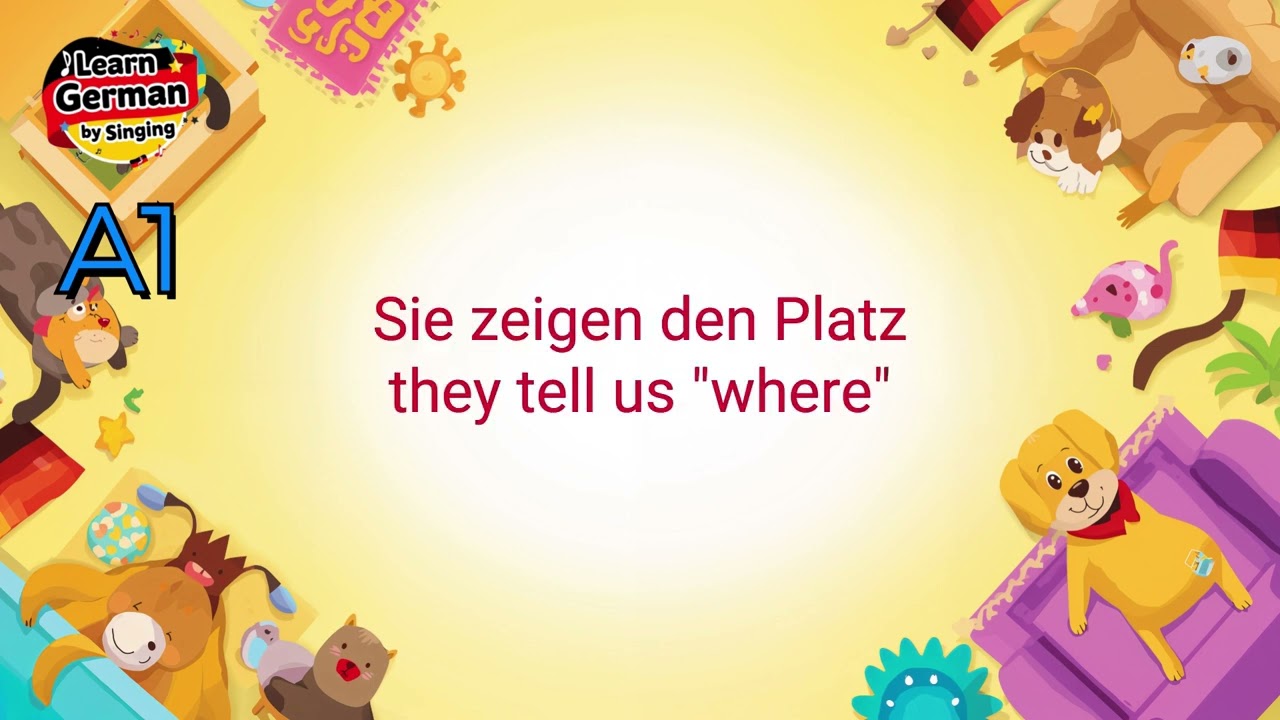 🎵 A1 German Song | Prepositions of Place | “In, auf, unter” 🎶