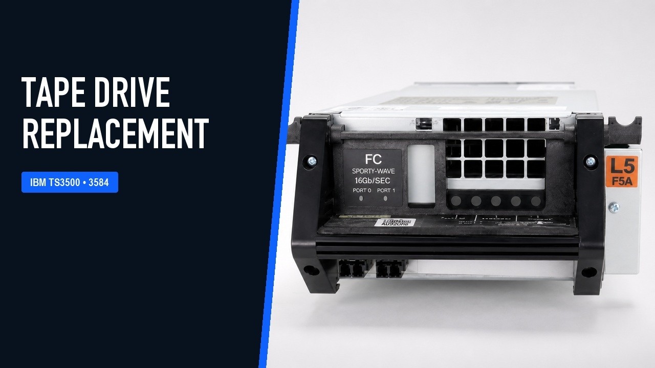 IBM 3584 (TS3500) Tape Drive Replacement Video