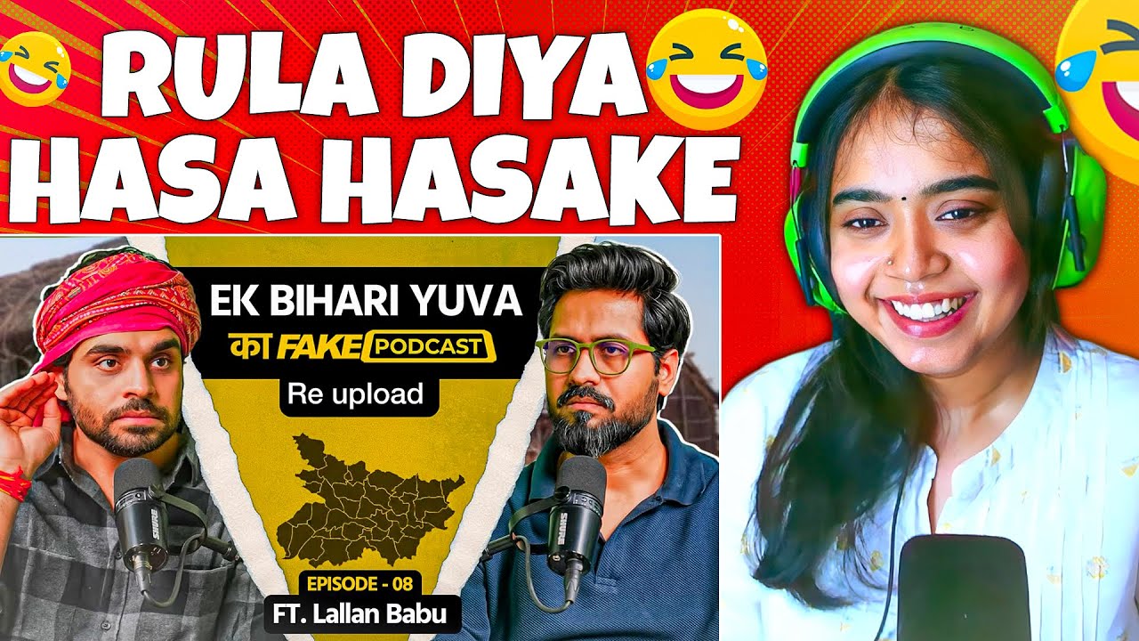 Bihari Yuva - Fake Podcast Reaction | Ria Reacts @SatishRayTV