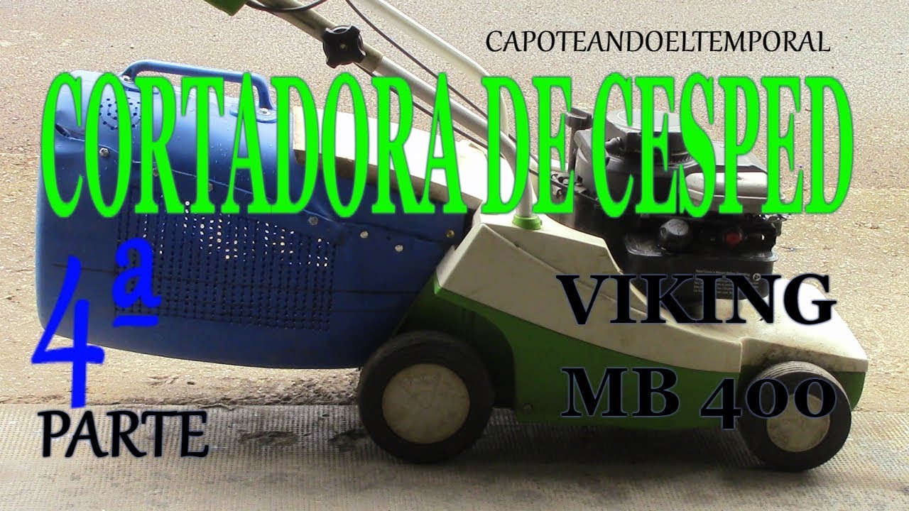 CORTADORA DE CESPED VIKING MB 400 (cesto casero para recoger hierba)4ª P.