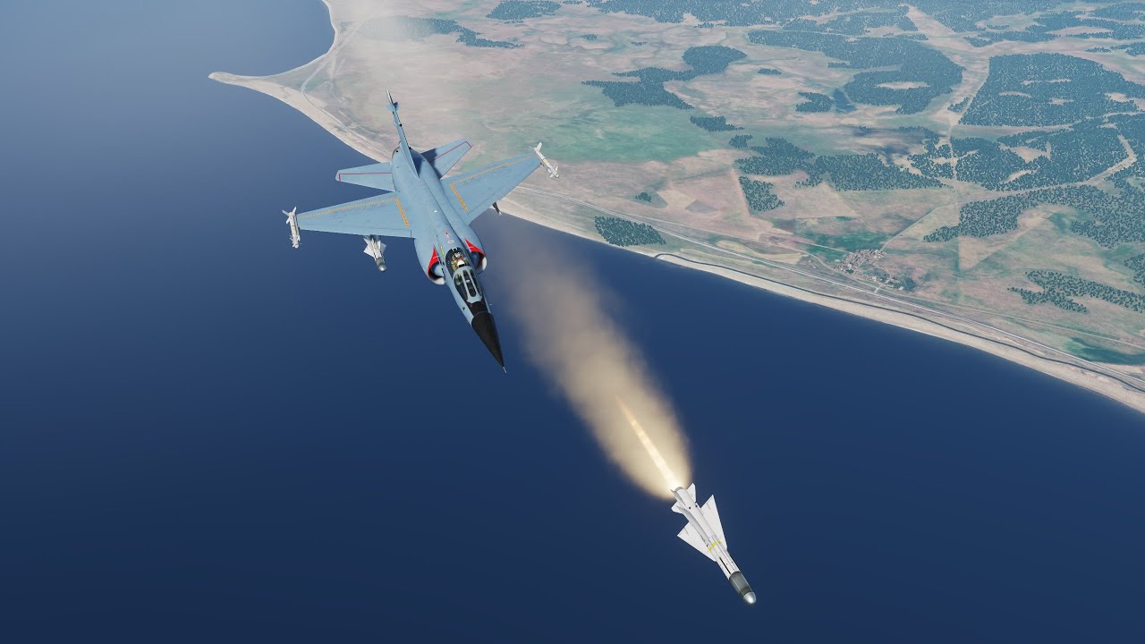 Mirage F1CE. Применение вооружения воздух-воздух и контрмер (DCS World 2.7)