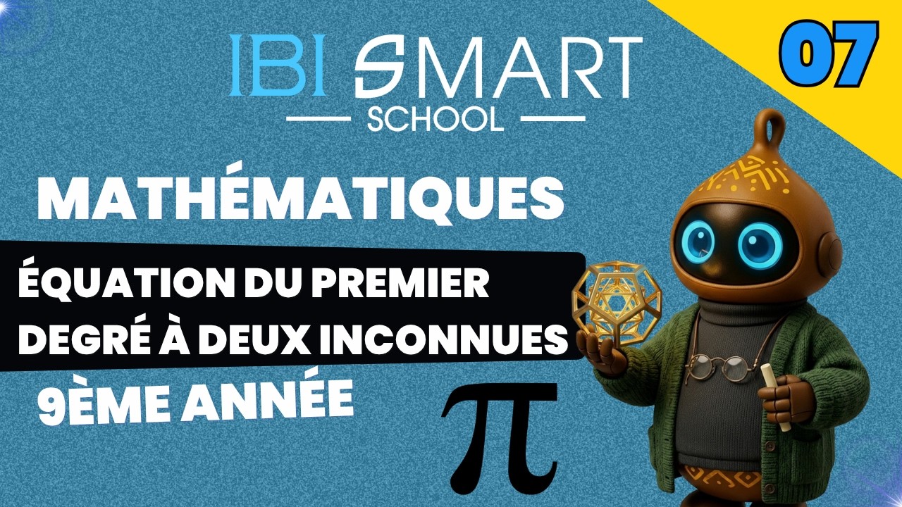 ÉQUATION DU 1er DEGRÉ À DEUX INCONNUES