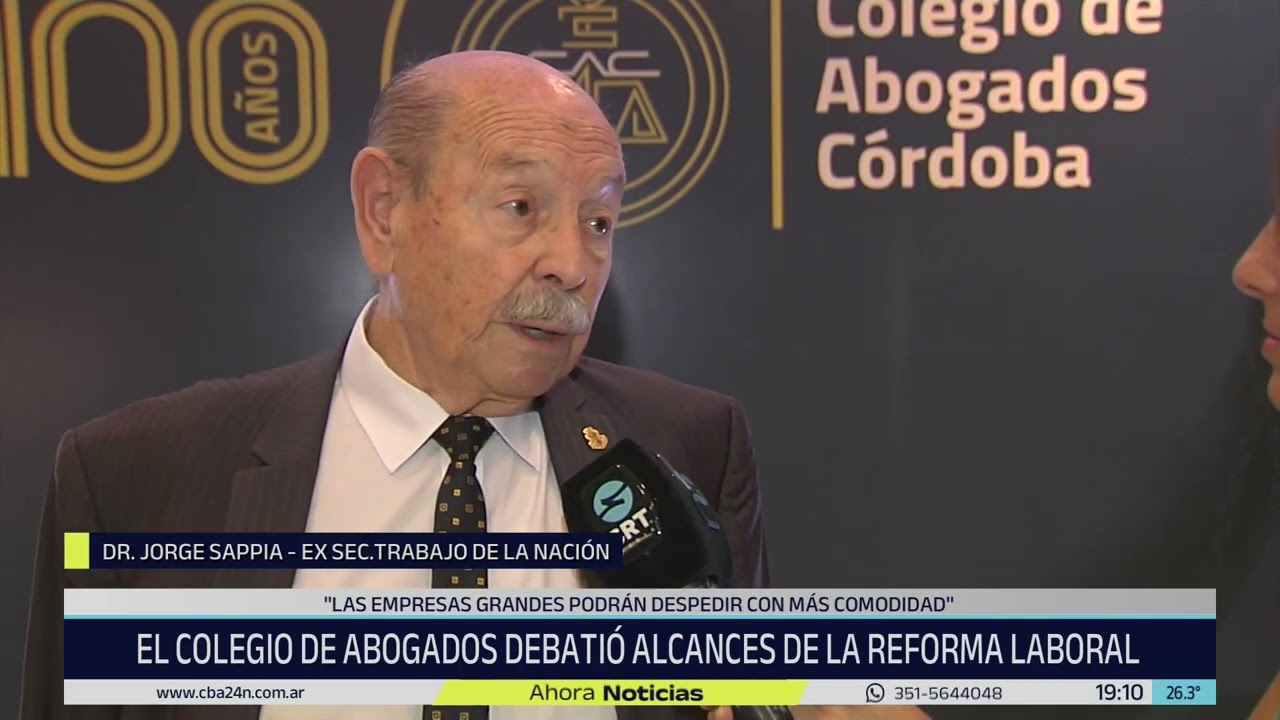 Distintas miradas sobre la Reforma Laboral fueron discutidas en el Colegio de Abogados de Córdoba