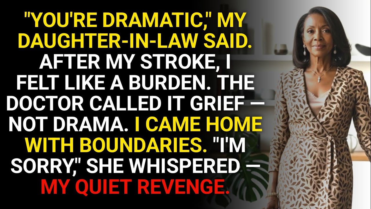 “You’re Dramatic,” She Said… The Doctor Called It Grief—the stroke taught nuance