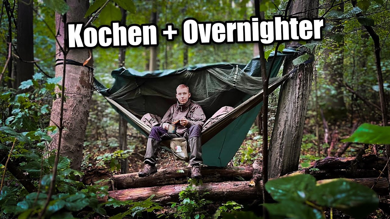 24H Bushcraft bei Starkregen - Kochen & Unerwarteter Besuch