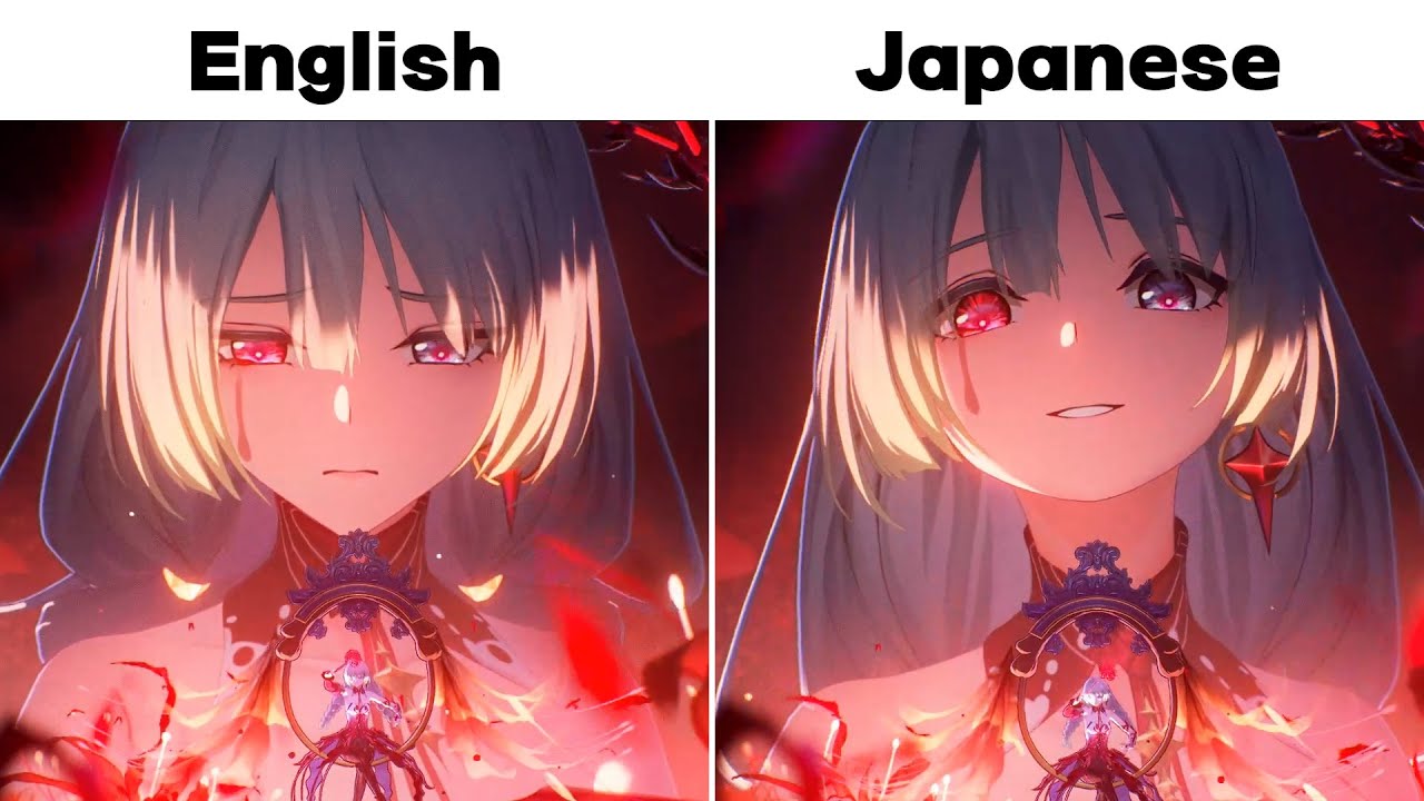 Phrolova Ultimate Voicelines JP vs EN