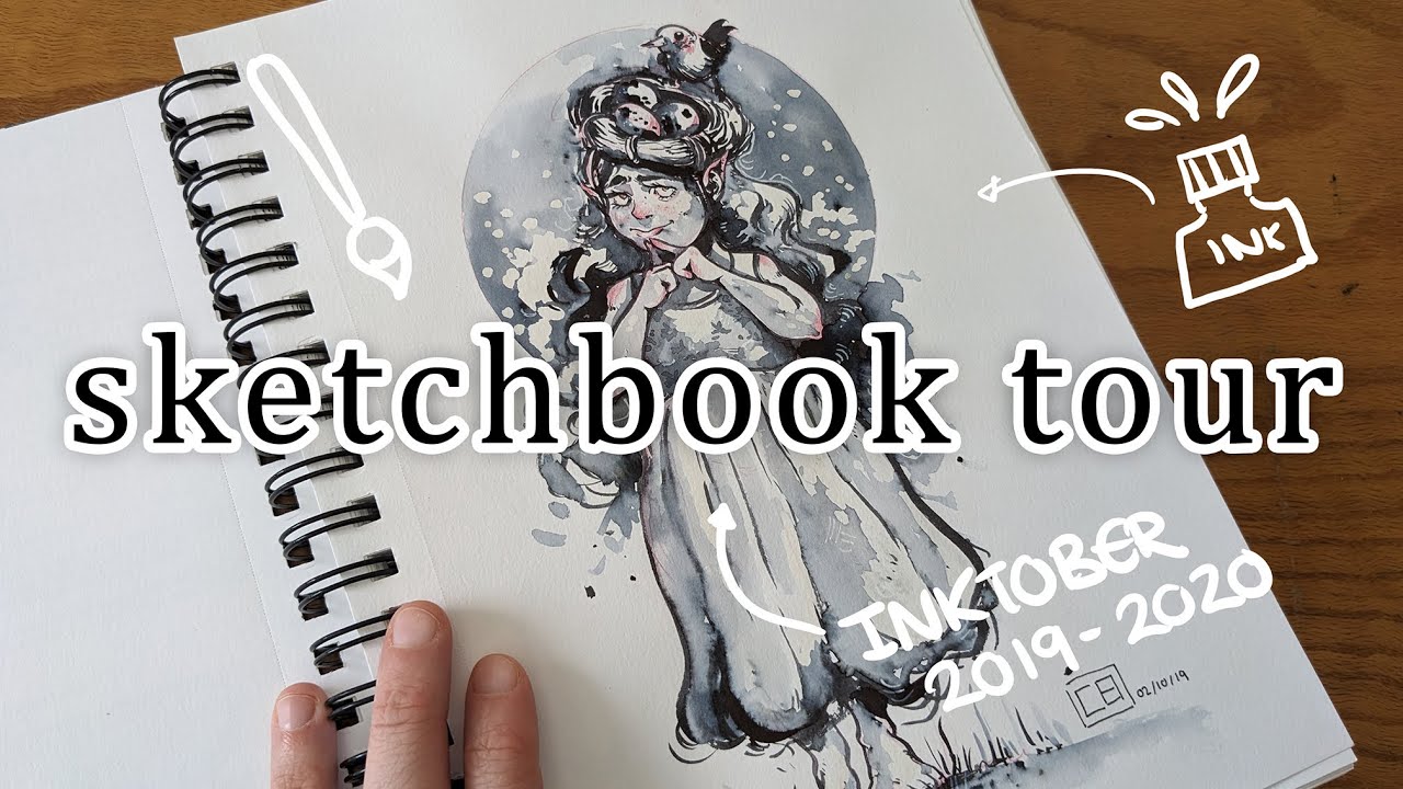 *Sketchbook Tour*📖 | Old Sketchbook | Inktober 2019-2020
