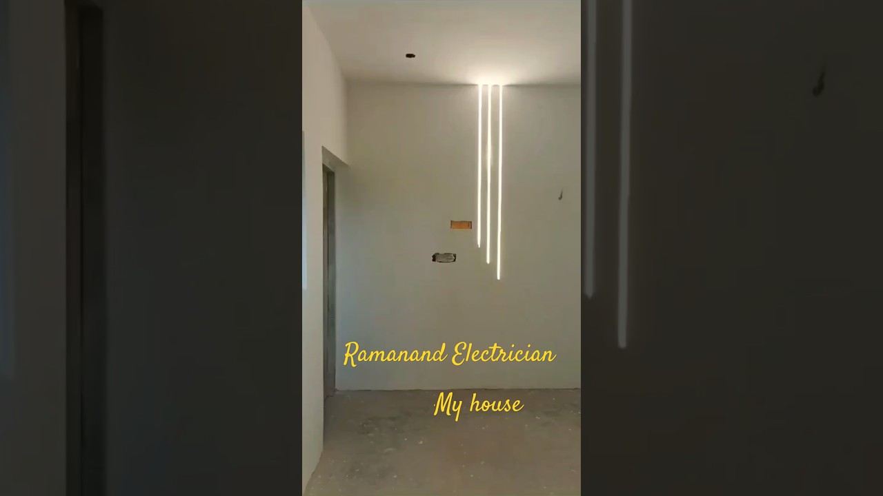 Profile light installation for bedroom wall design lighting ideas #beauty #moodlighting