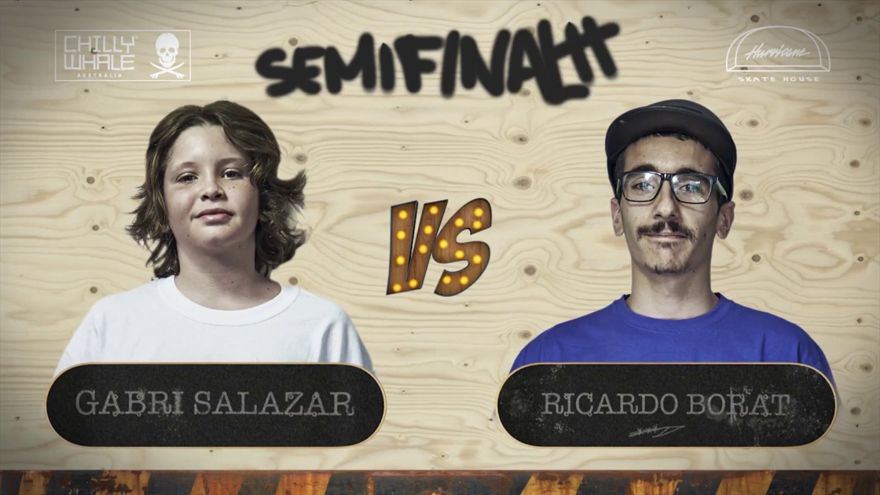 GAME OF SKATE HURRICANE 2017 -SEMIFINALES: Gabri Salazar Vs Ricardo(Borat)