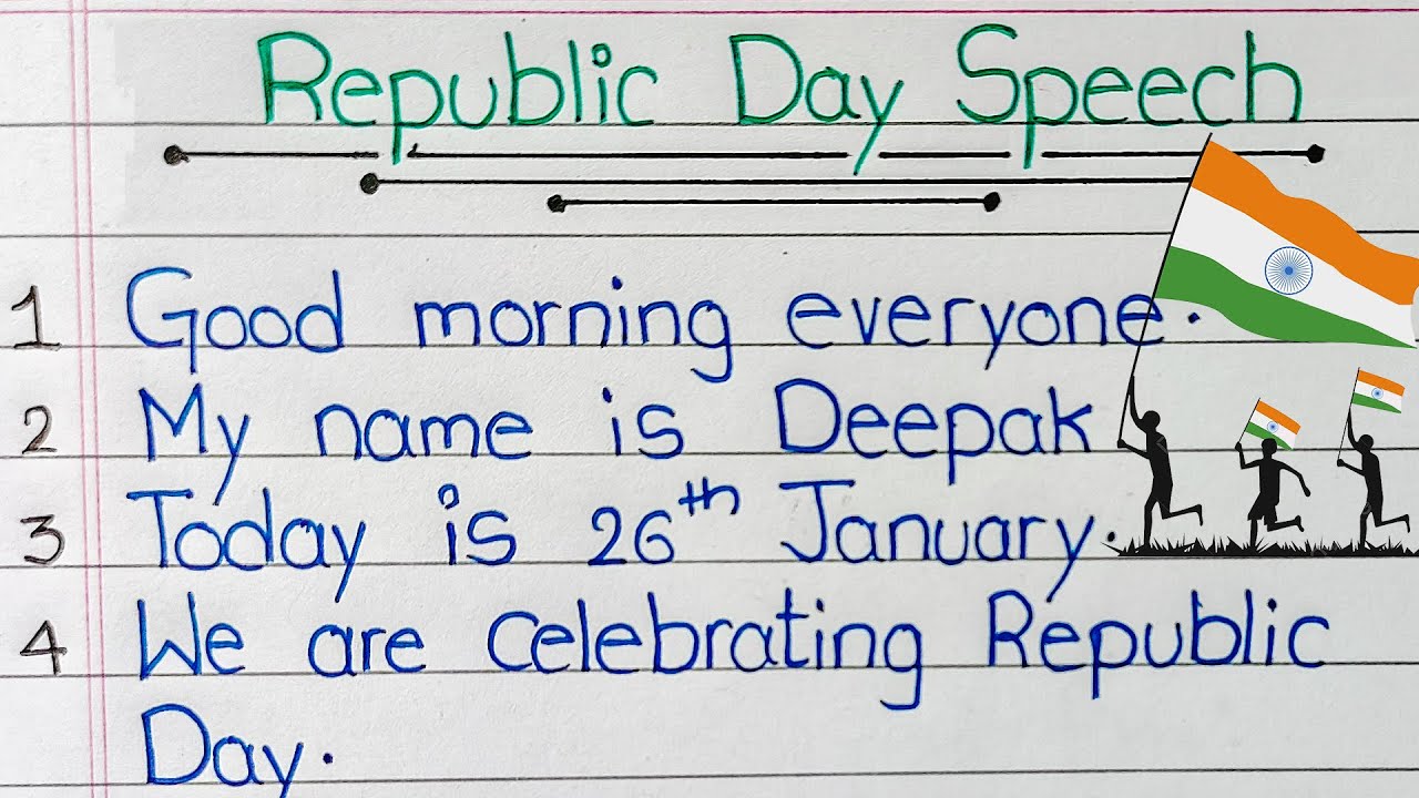 Republic Day Speech in English with Meaning | 26 January Program