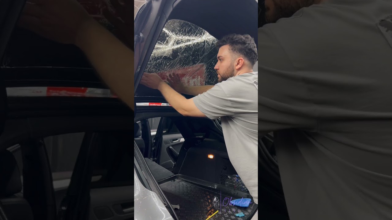 Installing 5% limo on the A4 - stealth mode activated 🕶️ 