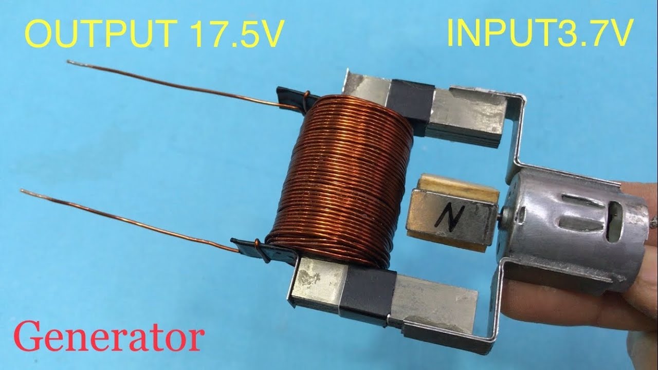 İLGİNÇ ELEKTRİK ÜRETME YÖNTEMİ - JENERATÖR NASIL YAPILIR - How to make a generator