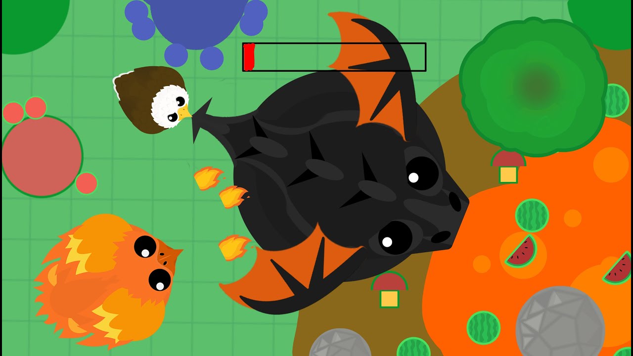 Mope.io// Best kills #14// Phoenix and eagle kills black dragon