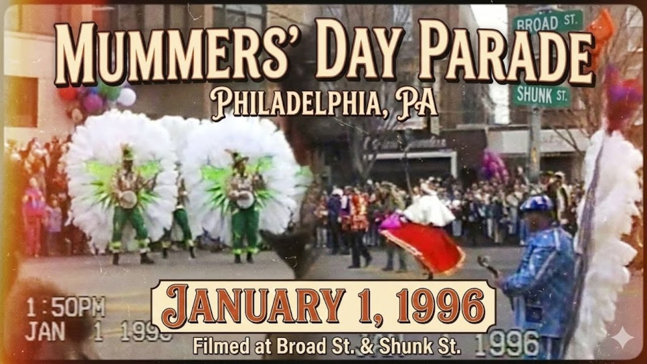 1996 Mummers Parade: South Philly Party at Broad & Shunk (Before the Blizzard!)