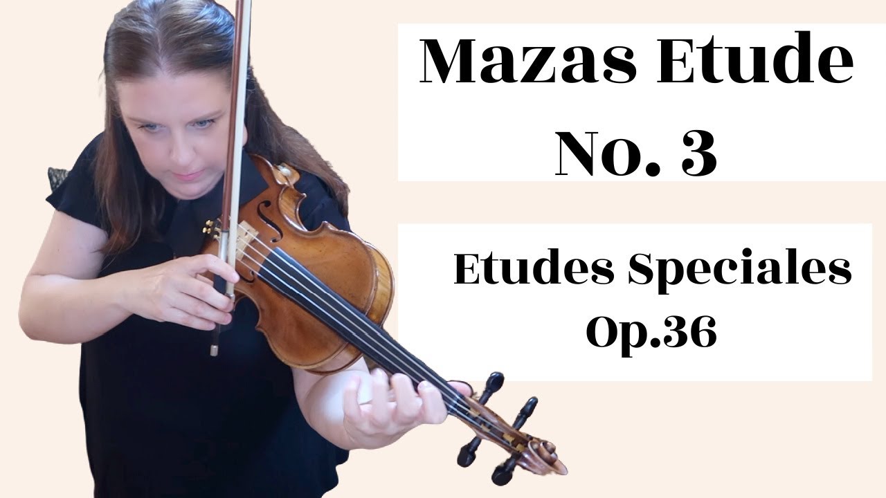 Mazas Etude No. 3 from Etudes Spéciales book 1 opus 36.