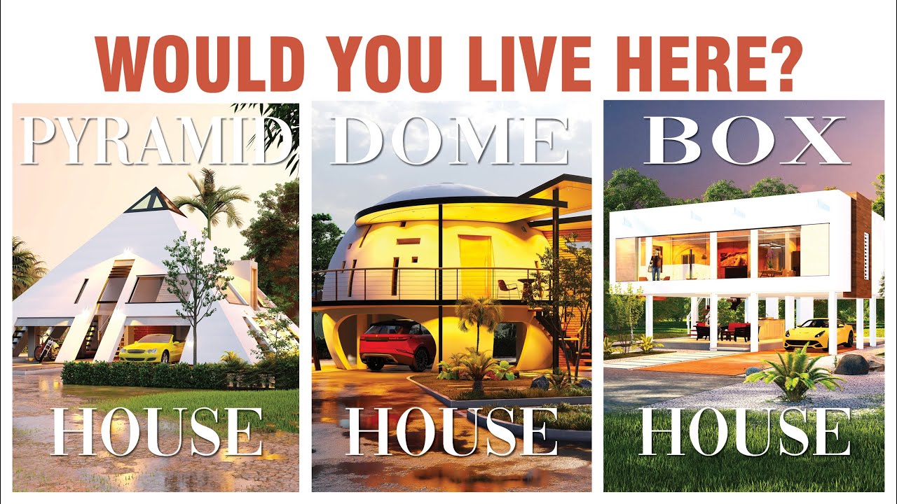 #easyideas 006 – Storm & Flood Resilient House Designs: (Dome, Pyramid, Box) BIM Revit in LUMION 4K