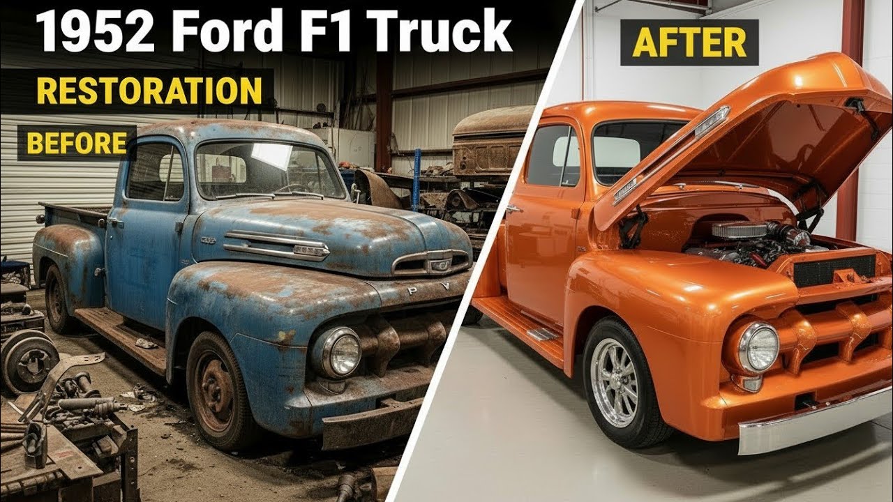 1952 Ford F1 Truck Restoration | Abandoned Classic Pickup Rebuilt to Perfection