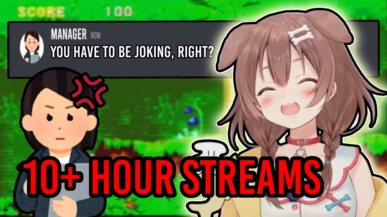 Times Korone's Manager Contacted Her Mid-Stream About Her CRAZY Endurance Streams【Hololive/ Eng sub】