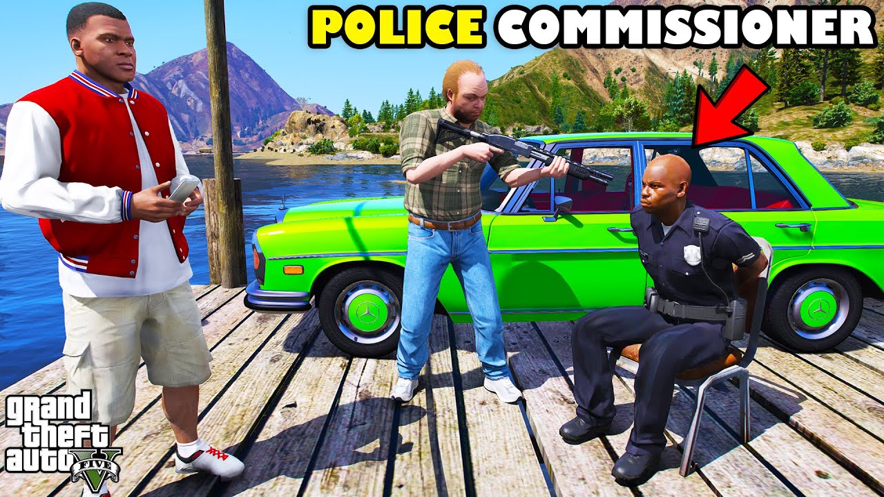 Franklin Kidnap POLICE COMMISSIONER To Become MILLIONAIRE in GTA 5 | SHINCHAN and CHOP