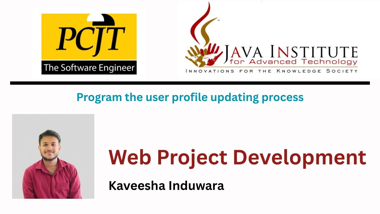 Program the user profile updating process