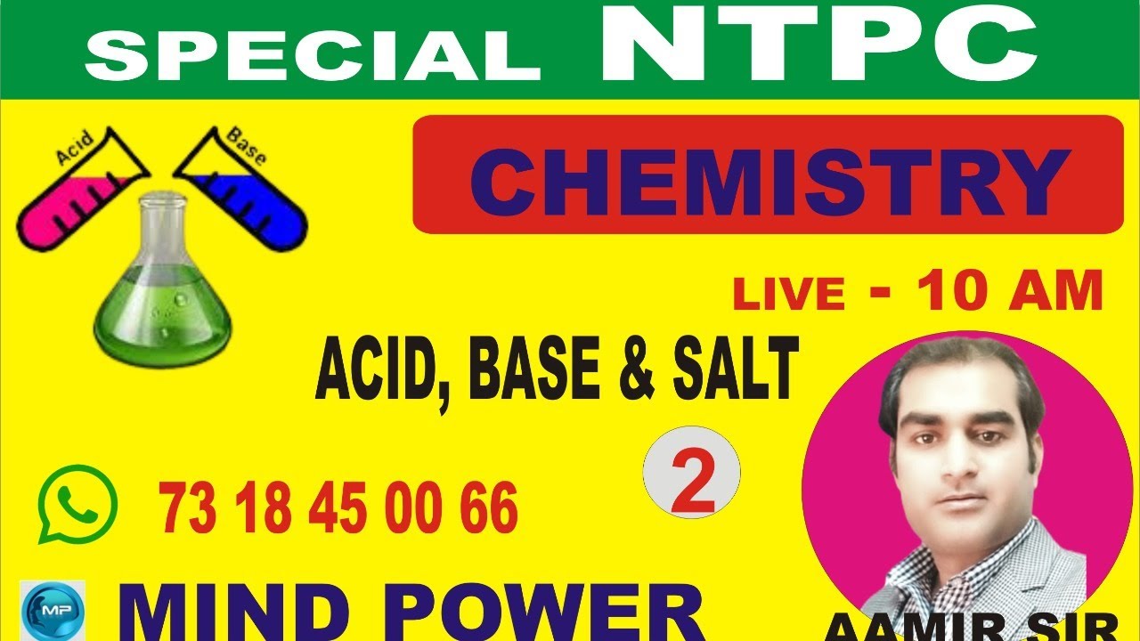 SCIENCE  CHEMISTRY ACID, BASE & SALT LECTURE-2|| AAMIR SIR