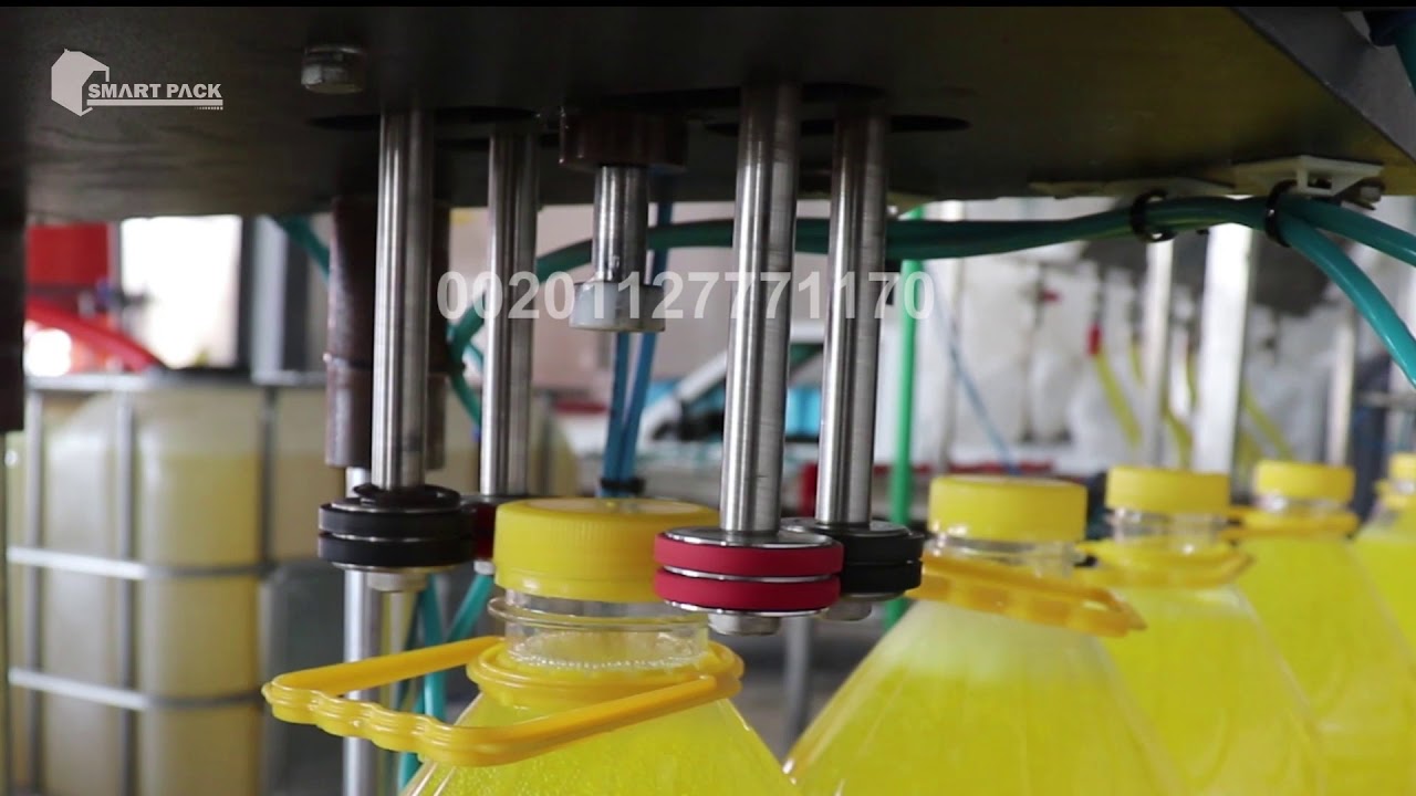 ماكينة تعبئة سوئل - صابون سائل - شامبو - منظفات - liquid filling machine