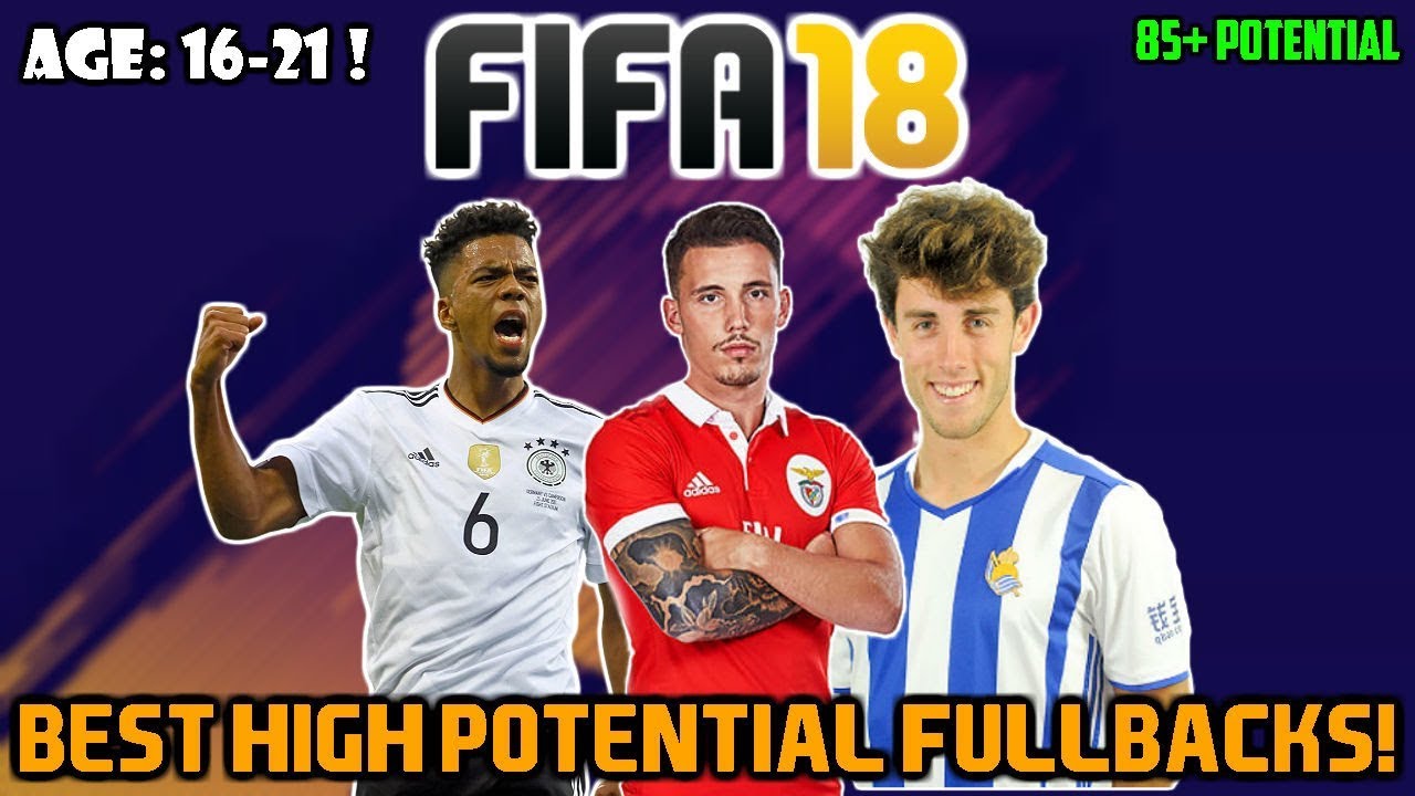 FIFA 18: BEST FULLBACKS WITH HIGH POTENTIAL TO BUY ON CAREER MODE (Any Teams/16-21!)
