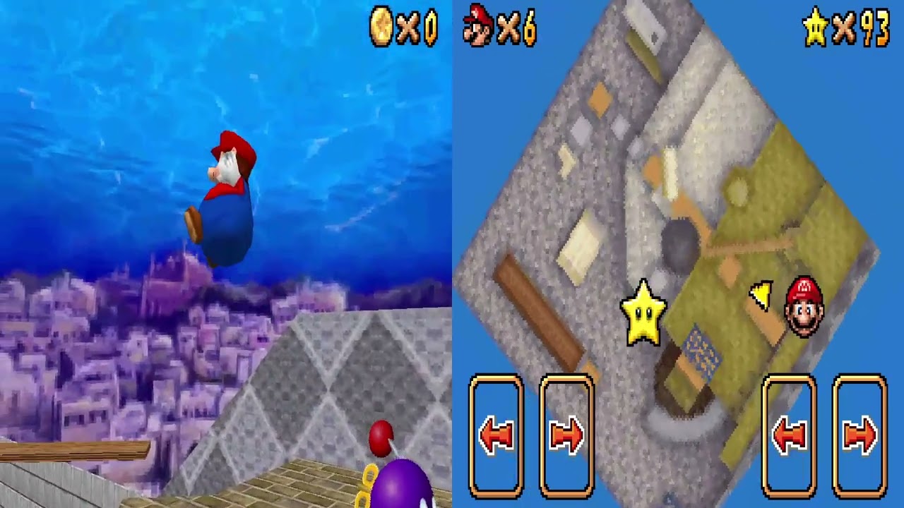 Super Mario 64 DS Gameplay Part 16 - Wet Dry World