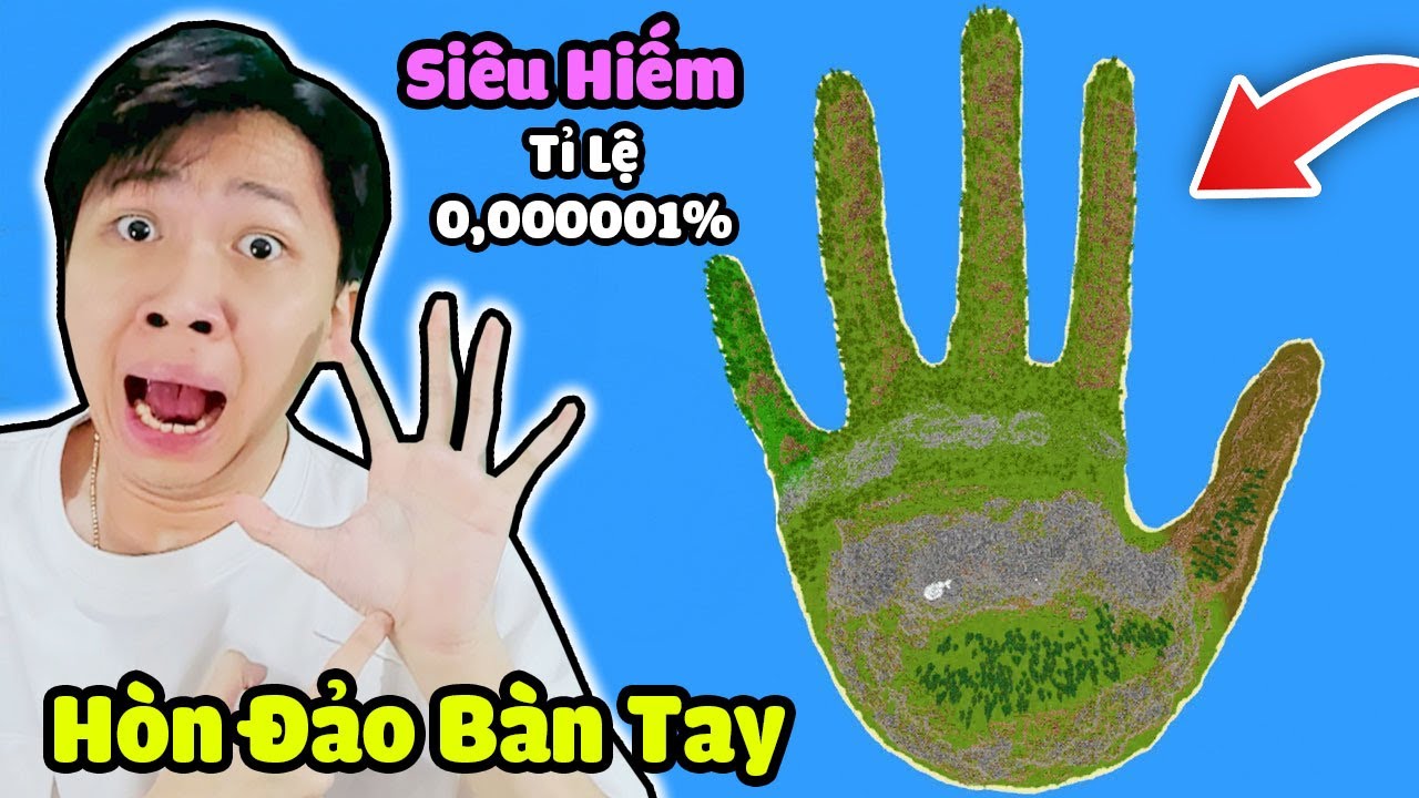 Hòn Đảo Bàn Tay Hiếm 0,001% 😱 VinhMC Thử Nghiệm Những Cảnh Tượng Seed Hiếm Gặp Nhất Trong Minecraft