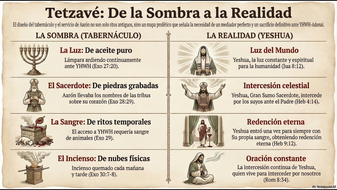 P20. Parashá Tetzavé | Exo 27:20–30:10 — La luz perpetua y el Sumo Sacerdote ungido