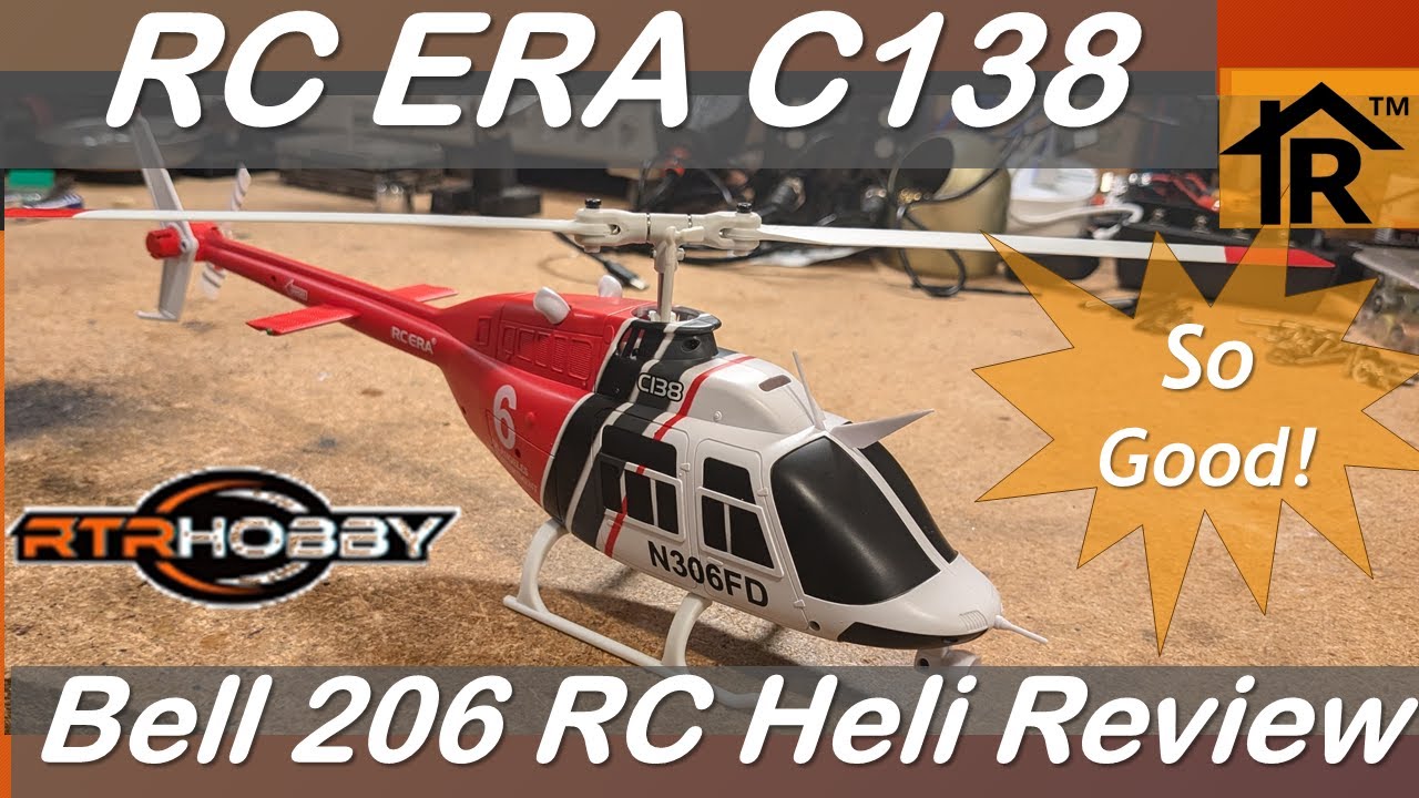 Ep 311: RC ERA C138 Bell 206 RC Helicopter Review - #RTRHobby