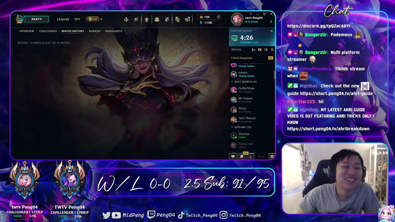 #1 AHRI WORLD GAMEPLAY | 2 Challenger ACCOUNT 1700+LP !OPGG |