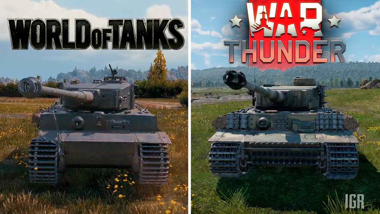 World of Tanks против War Thunder — сравнение деталей и физики