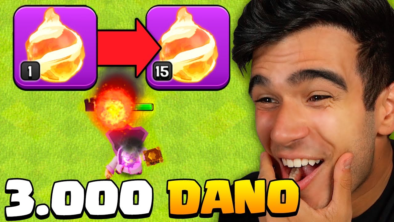 UPEI A BOLA DE FOGO NÍVEL MÁXIMO POSSIVEL NO CLASH OF CLANS... (apelona)