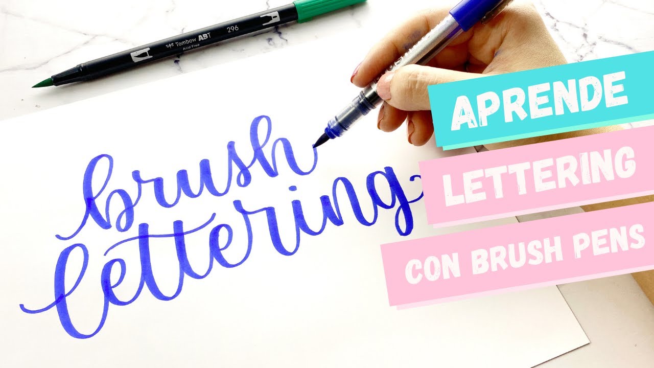 Aprende Lettering con Brush Pens - Tutorial