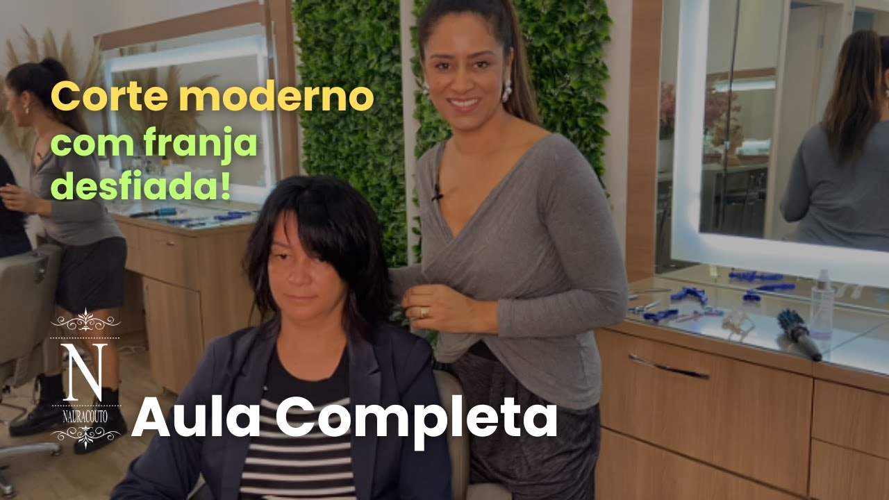 Corte Feminino Moderno com Franja Desfiada | Passo a Passo
